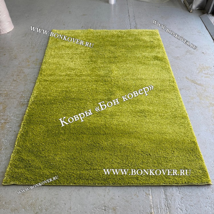 Витебский Ковер С Длинным Ворсом Зеленый