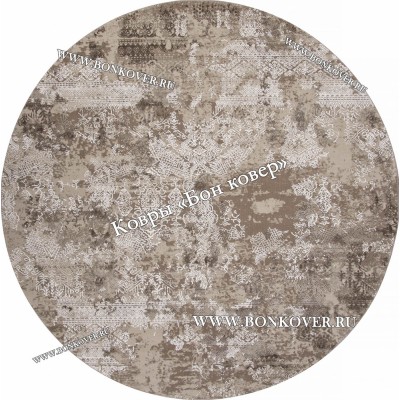 Абстрактный ковер дизайн 78 коричневый Круг